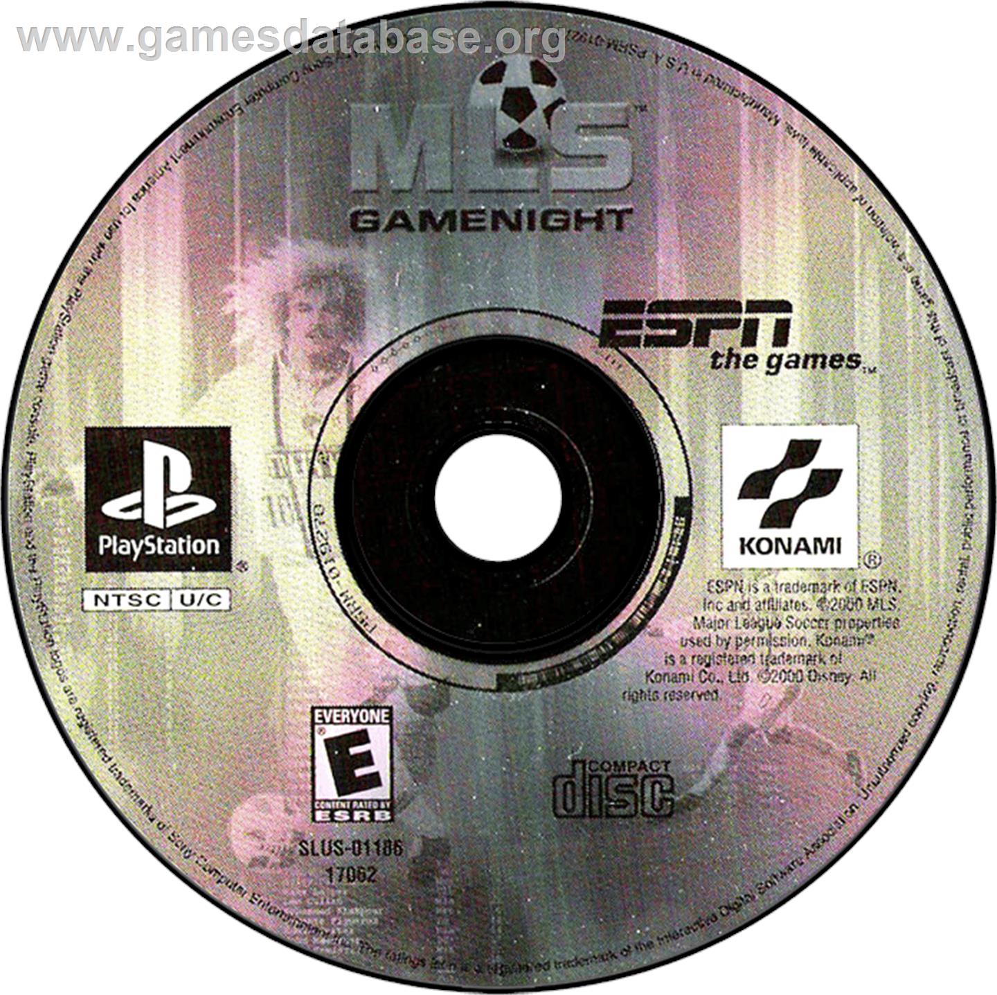 ESPN MLS GameNight - Sony Playstation - Artwork - Disc