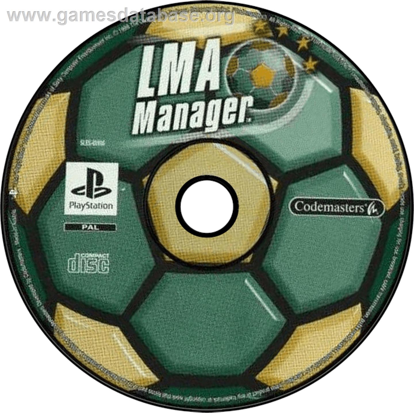 LMA Manager - Sony Playstation - Artwork - Disc