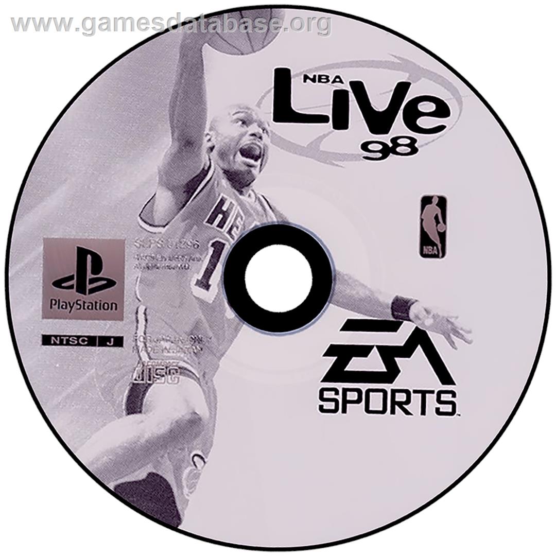 NBA Live 98 - Sony Playstation - Artwork - Disc