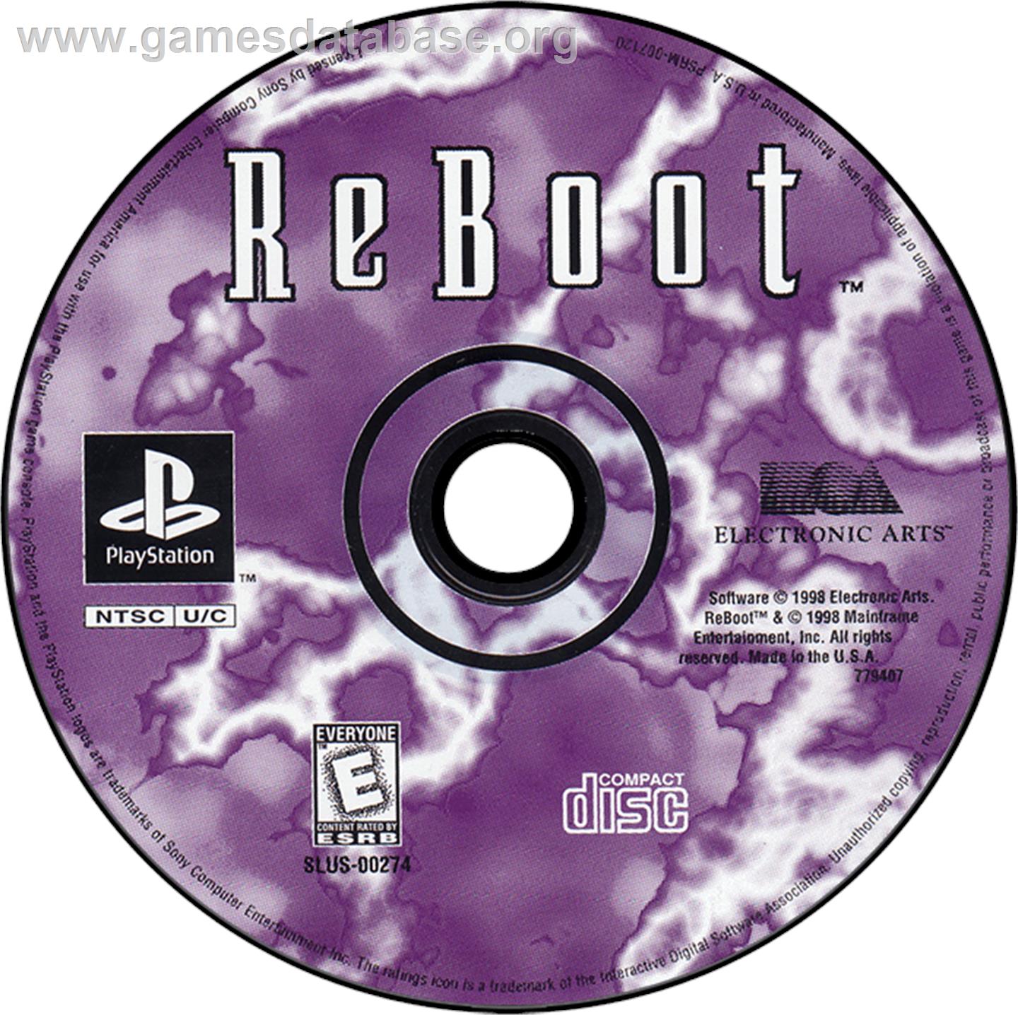 ReBoot - Sony Playstation - Artwork - Disc