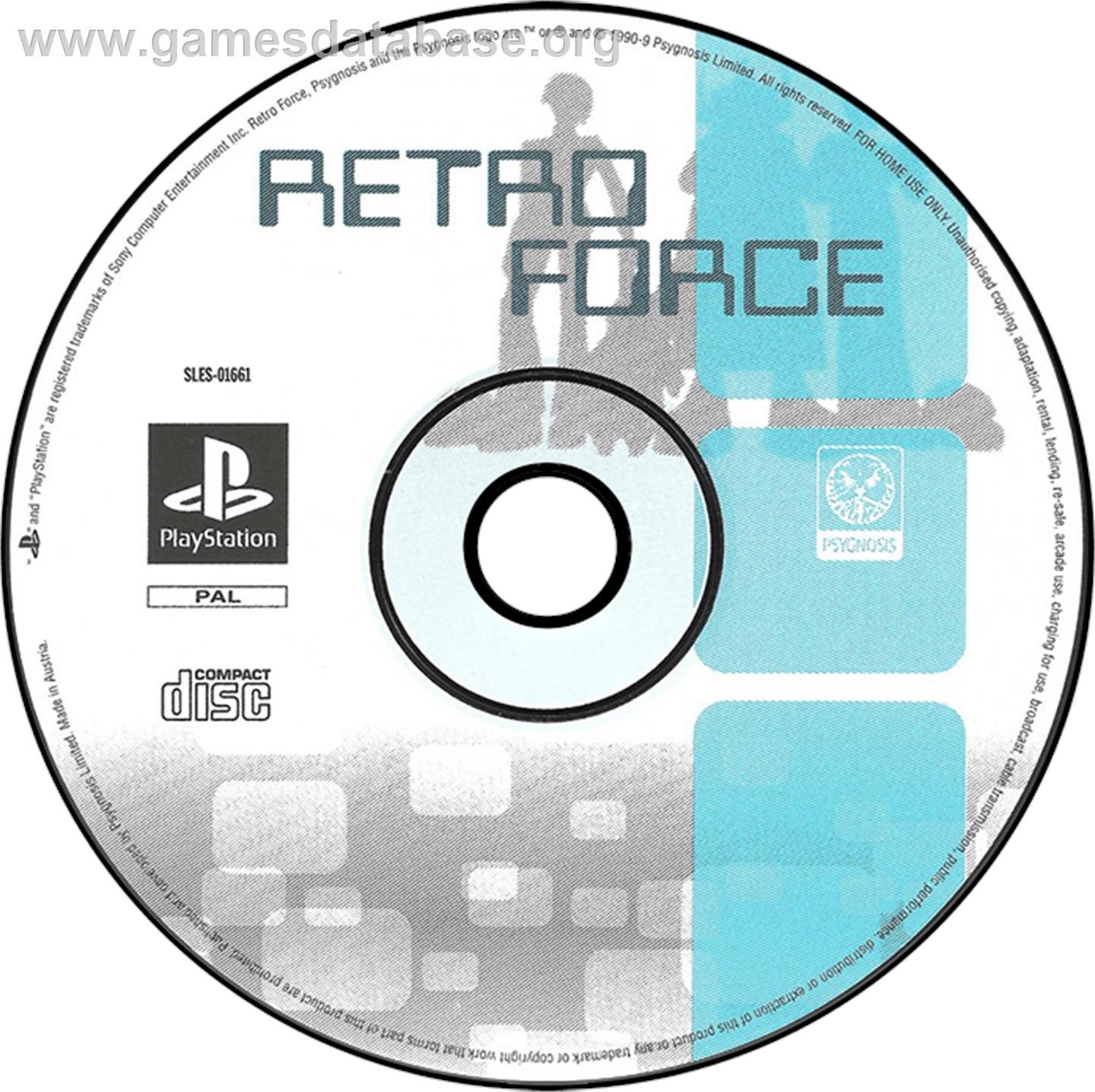 Retro Force - Sony Playstation - Artwork - Disc