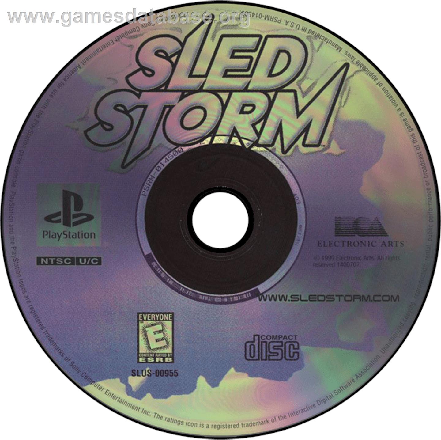 Sled Storm - Sony Playstation - Artwork - Disc