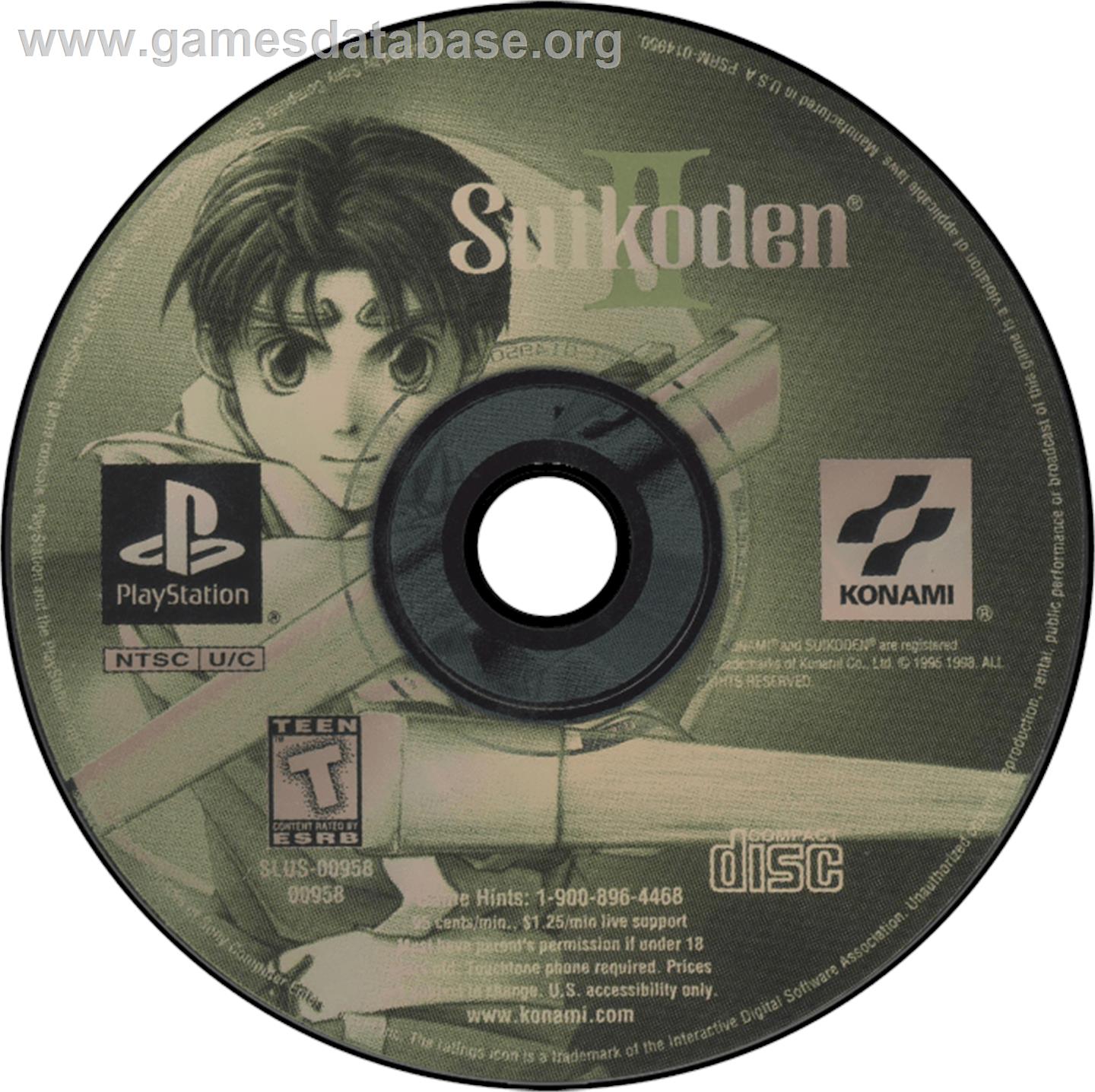 Suikoden II - Sony Playstation - Artwork - Disc