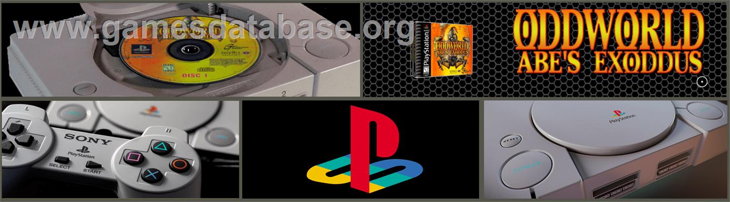Oddworld: Abe's Exoddus - Sony Playstation - Artwork - Marquee