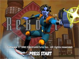 Title screen of ReBoot on the Sony Playstation.