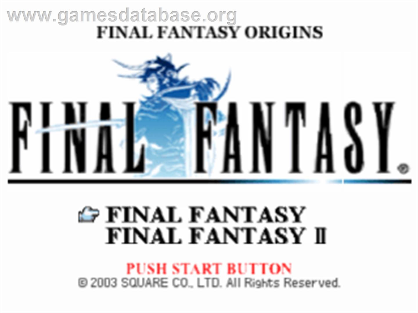 final fantasy origins ps1