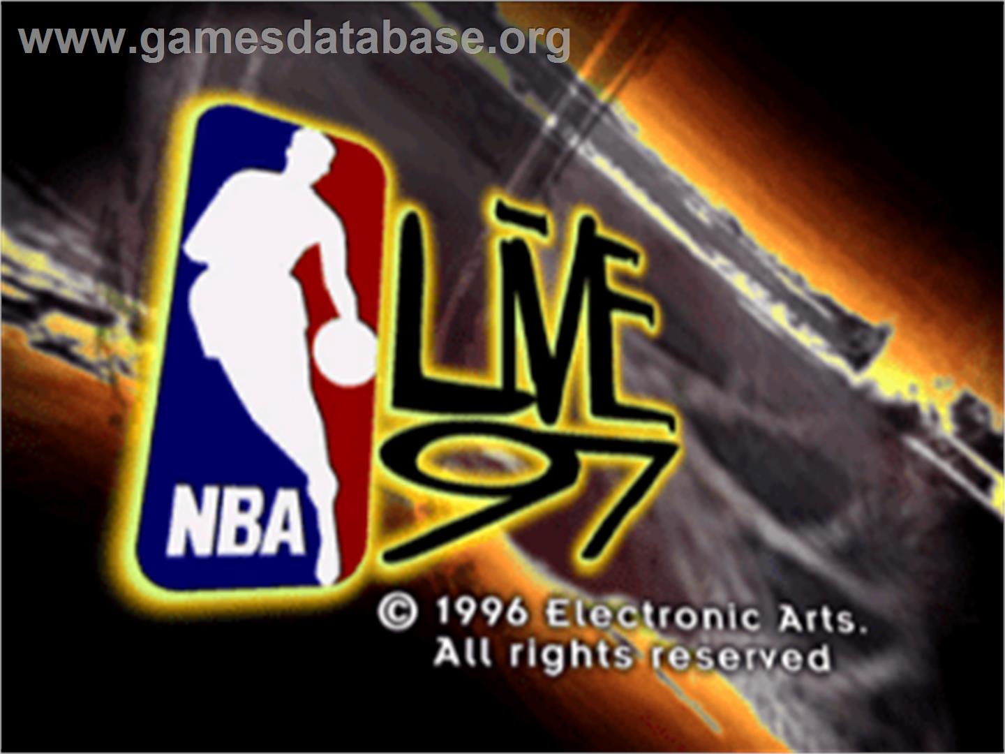 NBA Live 97 - Sony Playstation - Artwork - Title Screen