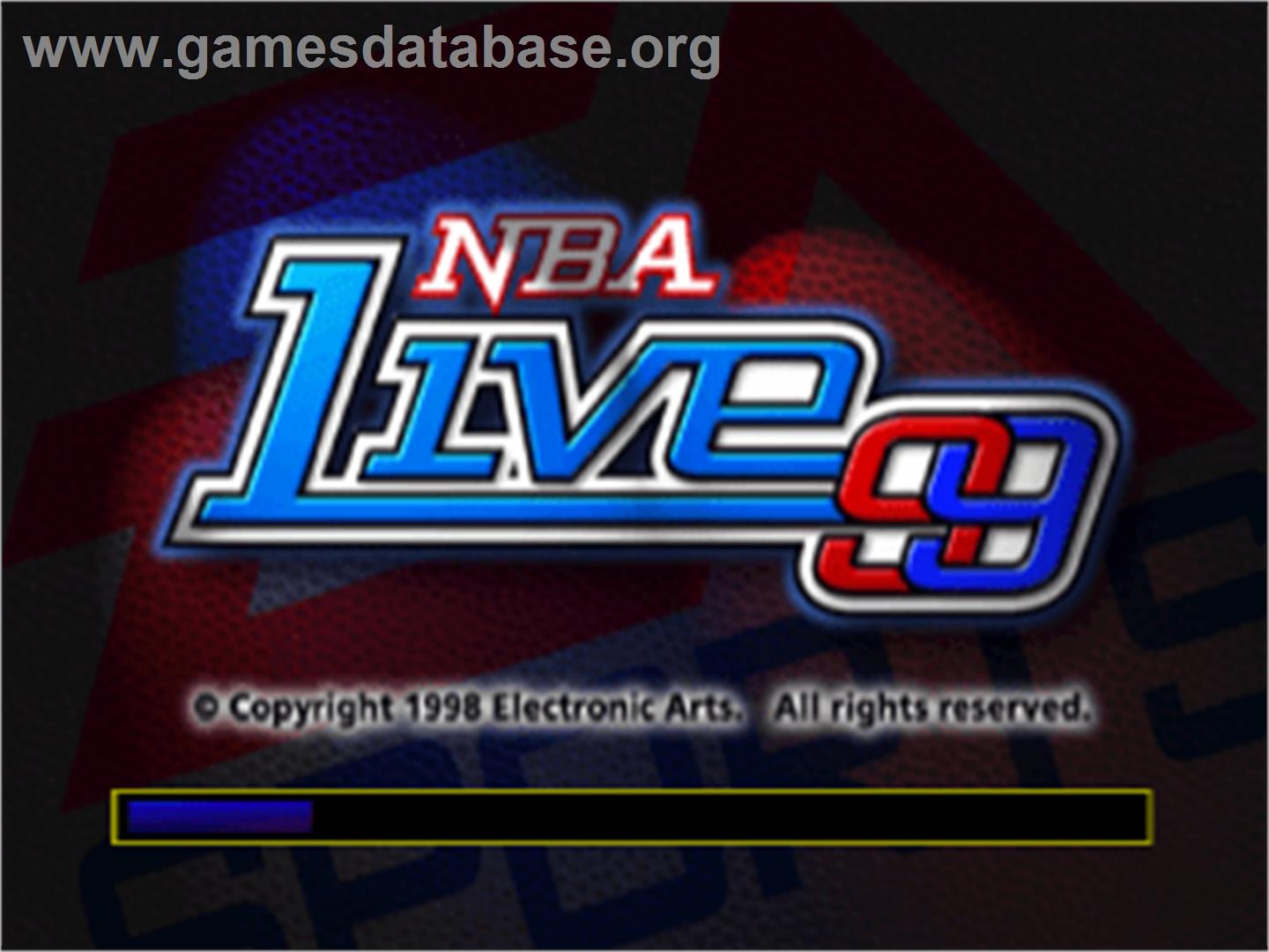 NBA Live 99 - Sony Playstation - Artwork - Title Screen